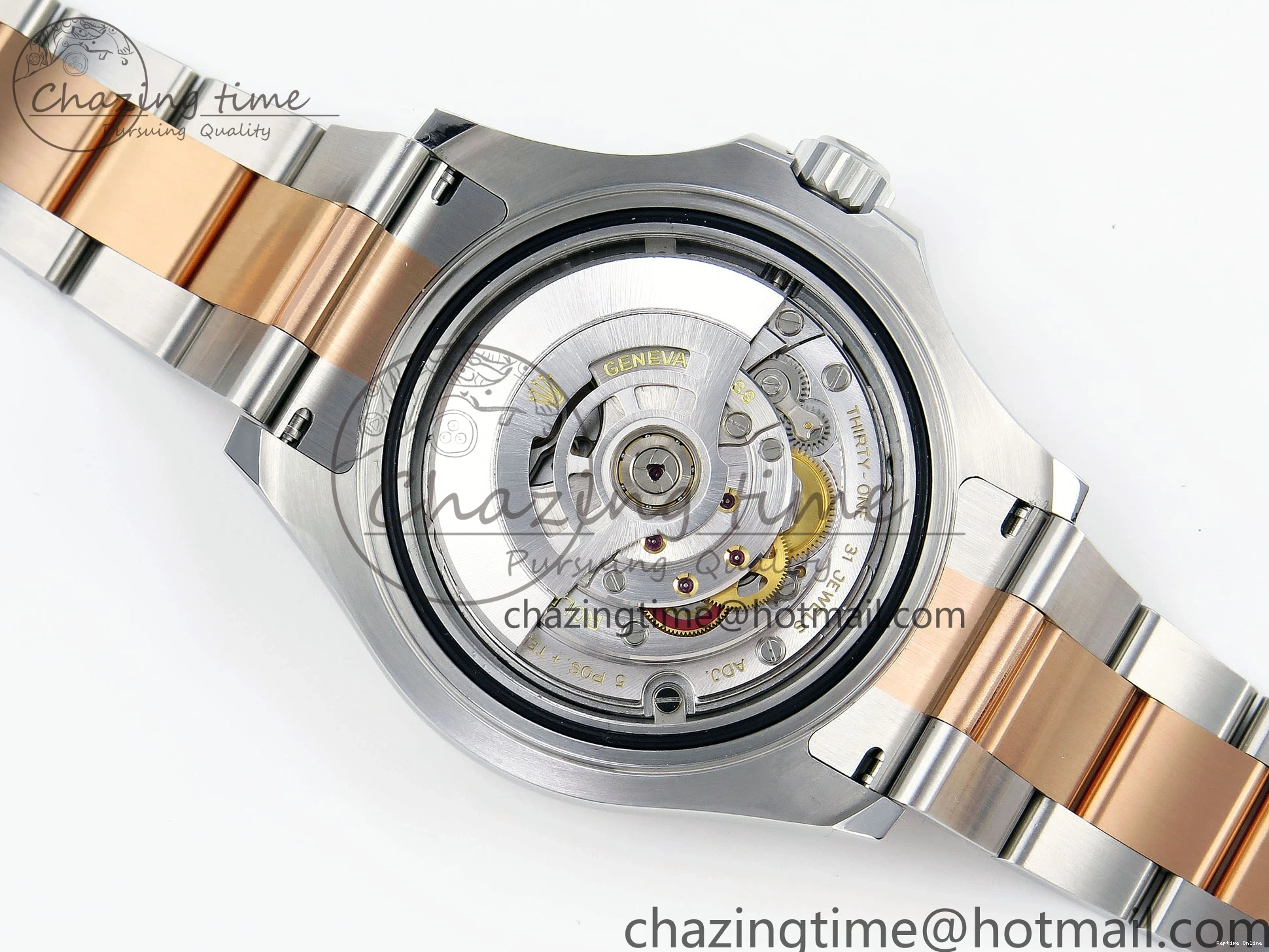 0413 UrbanChic Yacht-Master 126621 SS RG 904L Steel VSF 1:1 Best Edition Black Dial on SS RG Bracelet VS 1860